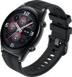 Honor Watch GS 3 zwart voorkant rechterzijkant schuin