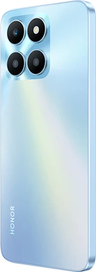 Honor X6a sky zilver achterkant linkerzijkant