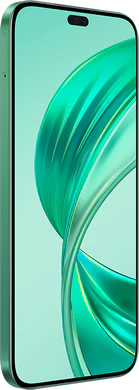 Honor X8b grønn foran venstre side