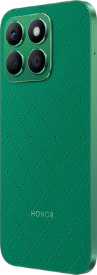 Honor X8b grønn bakside venstre side