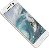 HTC 10 gold Vorderseite linke Seite schräg