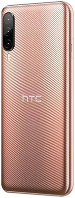 HTC Desire 22 Pro goud achterkant linkerzijkant