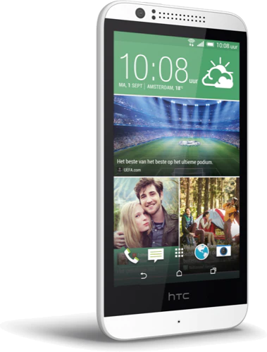 HTC Desire 510 voorkant schuin terra wit