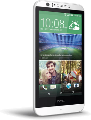 HTC Desire 510 front skæv terra hvid