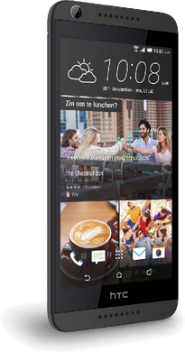 HTC Desire 626 schwarz Vorderseite schräg
