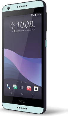 HTC Desire 650 blu copertina frontale lato destro