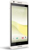 HTC Desire 650 bianco copertina frontale lato sinistro