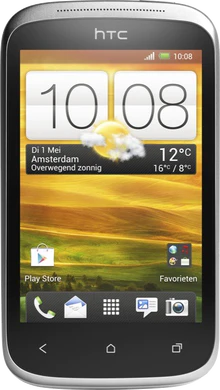 HTC Desire C tapa delantera blanco 1