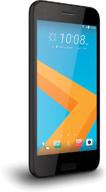 HTC One A9s zwart voorkant linkerzijkant