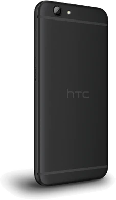 HTC One A9s zwart achterkant rechterzijkant
