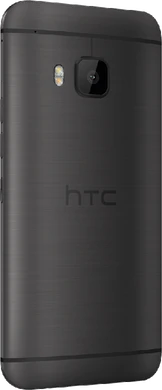 HTC One M9 Prime Camera Edition gunmetal grijs achterkant rechterzijkant schuin