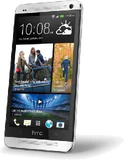 HTC One zilver schuin