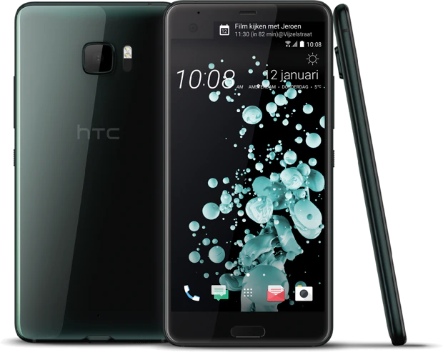 HTC U U ltra zwart overzicht HTC U U ltra zwart overzicht