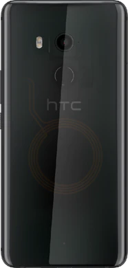 HTC u11 plus bakside translucent svart
