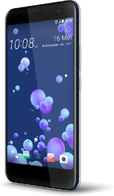 HTC U11 silver front höger sida