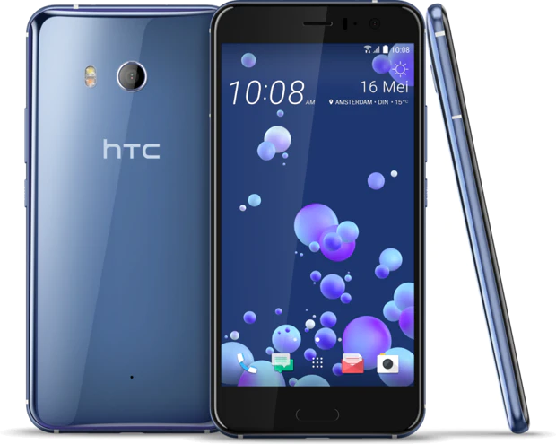 HTC U11 zilver overzicht