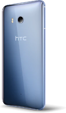 HTC U11 silver tillbaka vänster sida