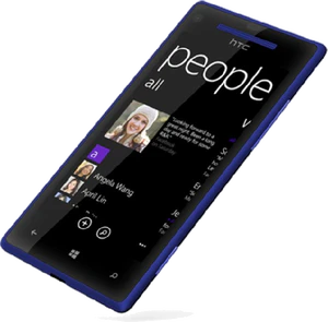 HTC Windows Phone 8X schuin voorkant