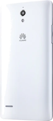 Huawei Ascend G700 wit achterkant schuin