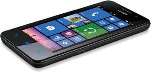 Huawei Ascend W2 zwart neergelegd