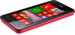 Huawei Ascend W2 rood neergelegd