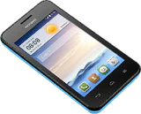 Huawei Ascend Y330 blå front skæv