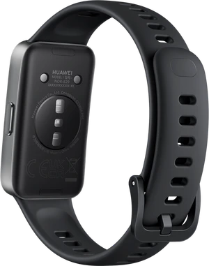 Huawei Band 10 zwart achterkant rechterzijkant