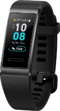 Huawei Band 3 pro zwart voorkant rechterzijkant