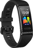 Huawei Band 4 Pro zwart voorkant linkerzijkant
