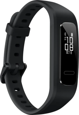 Huawei Band 4e Active svart front vänster sida