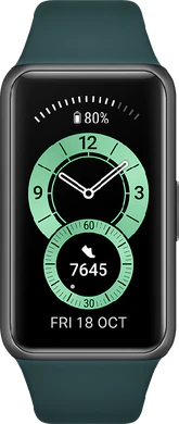 Huawei Band 6 verde tapa delantera