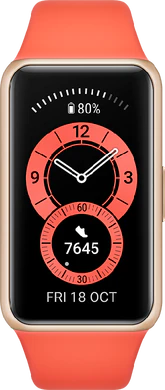 Huawei Band 6 naranja tapa delantera