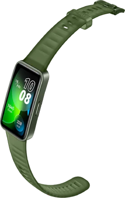 Huawei Band 8 green front right side opened