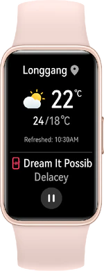 Huawei Band 8 pink front