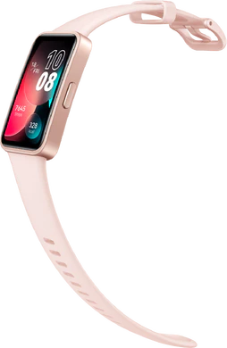 Huawei Band 8 pink front right side opened