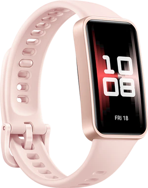Huawei Band 9 pink front left side