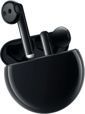 Huawei FreeBuds 3 case nero aperto