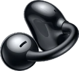 Huawei FreeClip schwarz earbuds schräg
