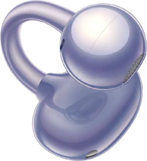 Huawei FreeClip violett earbuds schräg 3