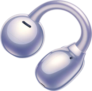 Huawei FreeClip violett earbuds außenseite