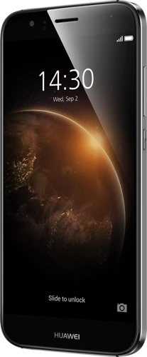 Huawei G8 grijs voorkant rechterzijkant