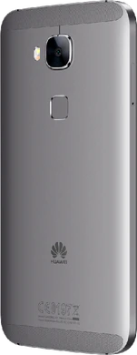 Huawei G8 grijs achterkant linkerzijkant