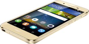 Huawei GR3 guld front botten höger sida snett