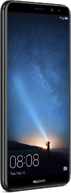 Huawei Mate 10 Lite zwart voorkant linkerzijkant