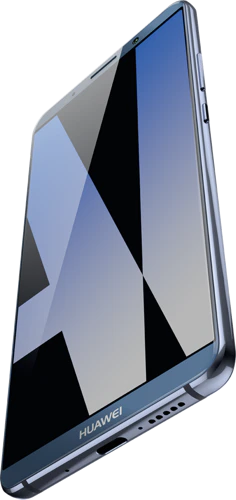 Huawei Mate 10 Pro blauw onderkant rechterzijkant