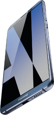 Huawei Mate 10 Pro blauw onderkant rechterzijkant