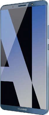Huawei Mate 10 Pro blauw voorkant rechterzijkant
