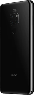 Huawei Mate 20 zwart achterkant linkerzijkant