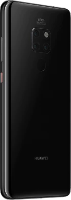 Huawei Mate 20 zwart achterkant rechterzijkant