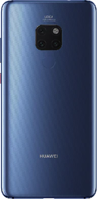 Huawei Mate 20 blauw achterkant